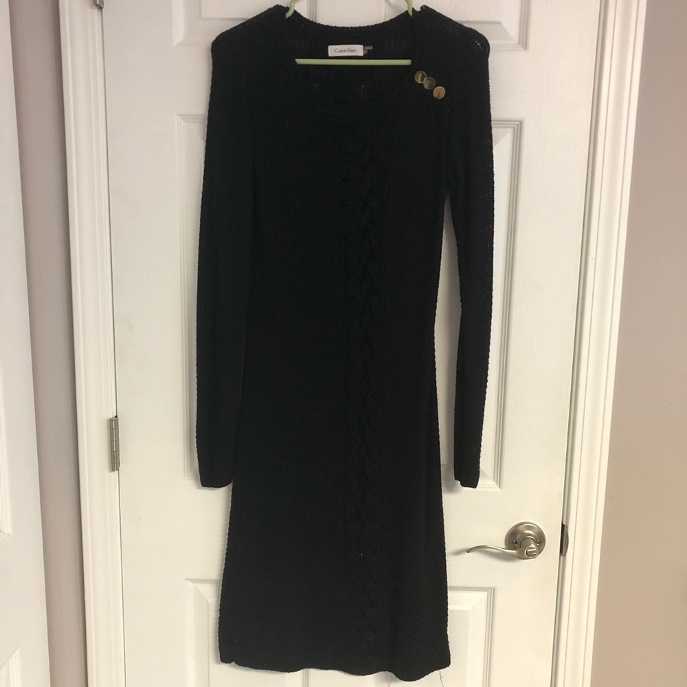 Black Calvin Klein Sweater Dress